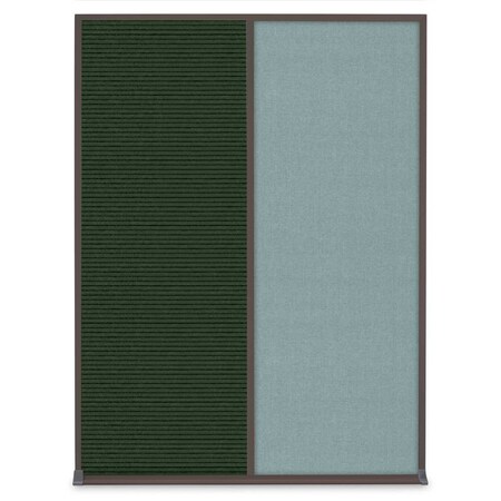 United Visual Products Single Door Radius Plus Corkboard, 24"X UV8001PLUS-BRONZE-FORBO